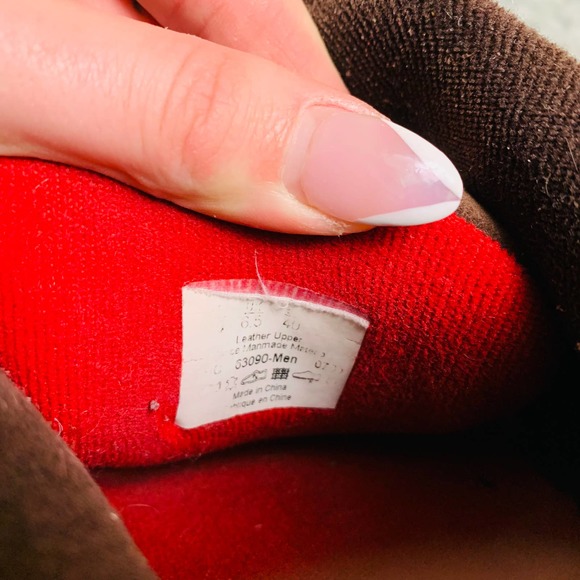 VANS vtg retro brown/red laceup skate sneakers mens sz7ns - Picture 15 of 15